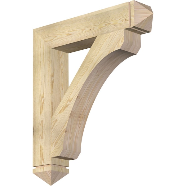 Ekena Millwork Legacy Arts & Crafts Rough Sawn Bracket, Douglas Fir, 6"W x 34"D x 38"H BKT06X34X38LEC03RDF - main
